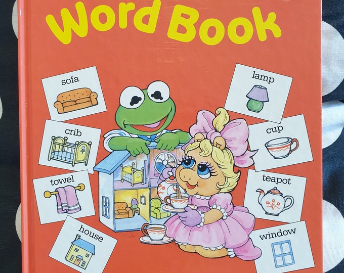 Lovely Vintage 1989 Jim Henson’s Muppet Babies Word Book 1980s Muppet ...