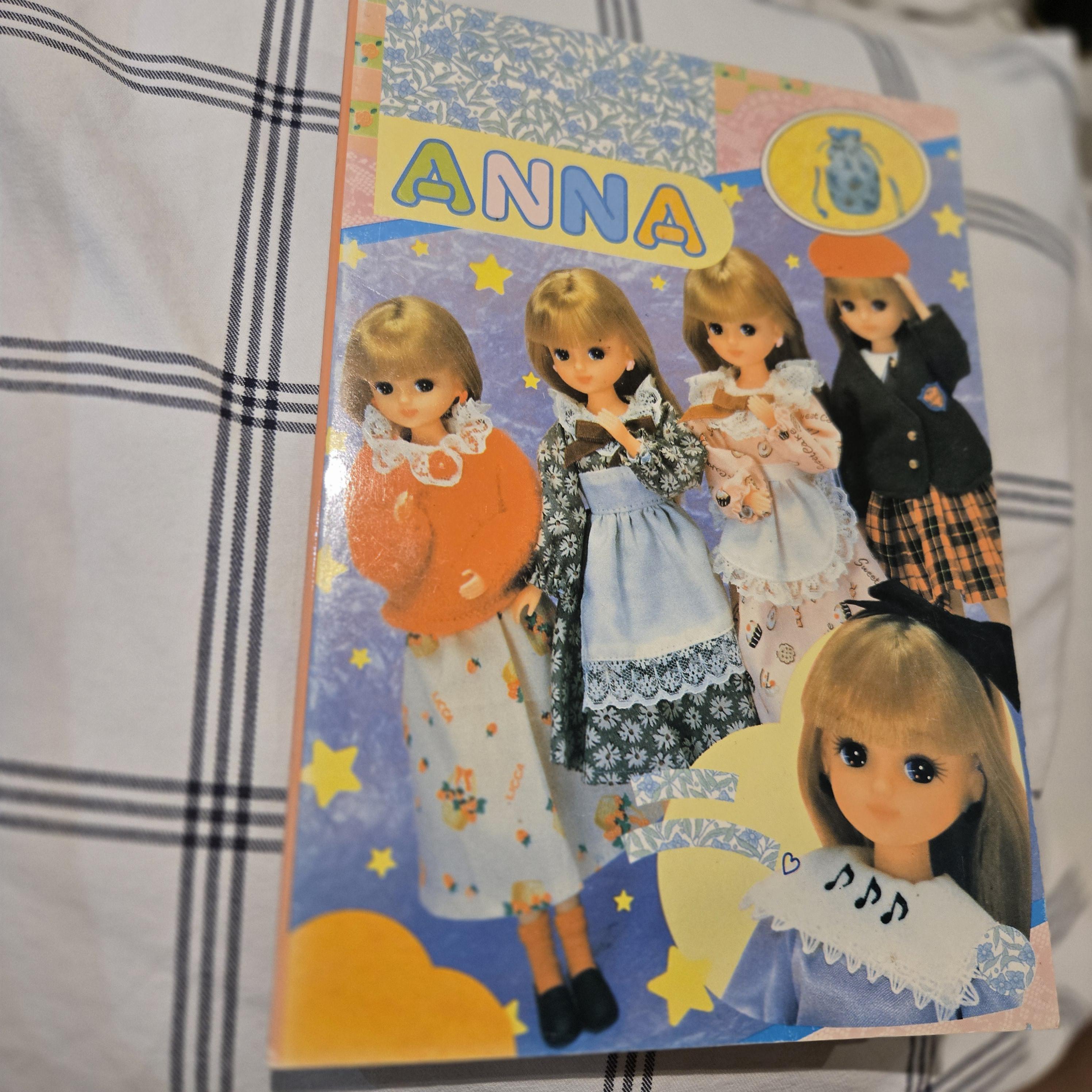 Gorgeous & Rare 1980s Book Paper Doll Book Anna Licca Doll Licca