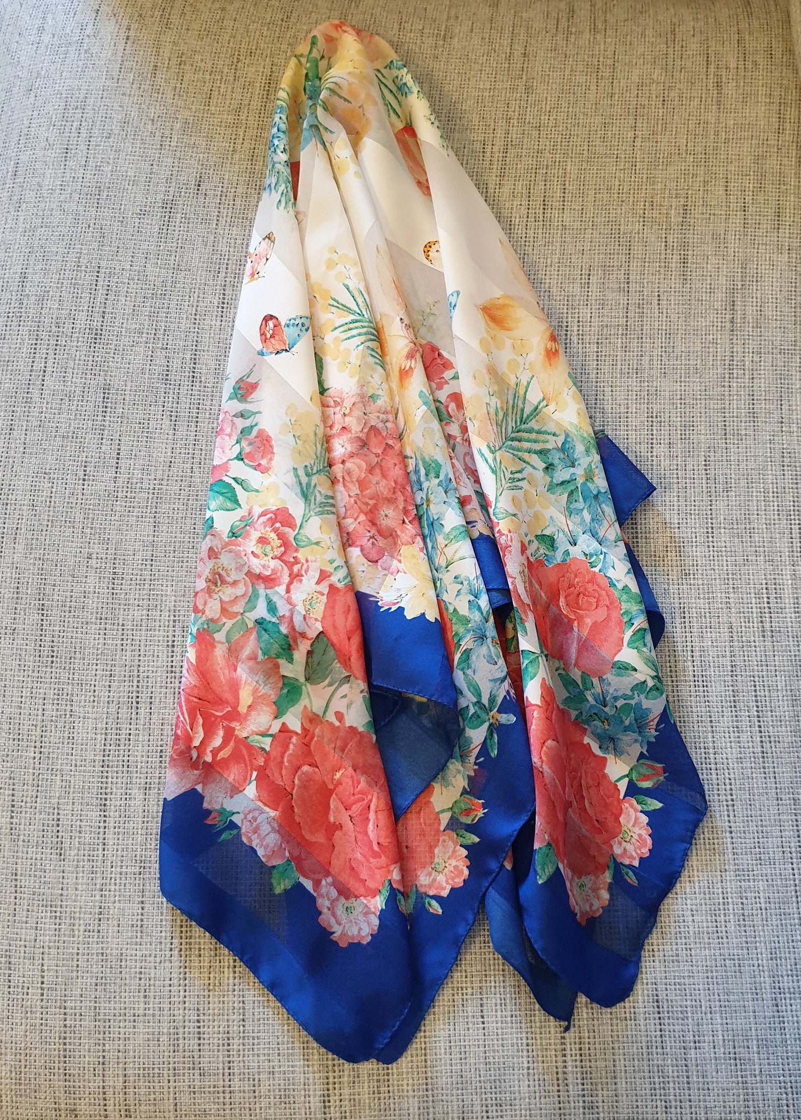 TIE RACK Scarf Art of the Scarf Italy Large Square Scarf Etsy