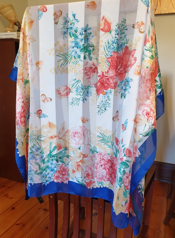 TIE RACK Scarf Art of the Scarf Italy Large Square Scarf Etsy