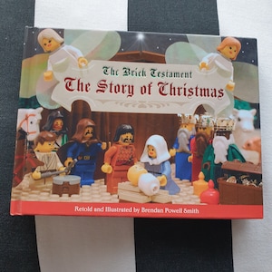 Vintage Lego Christmas book The Brick Testament The Story Of Christmas Retold by Brendan Powell Smith  1st Edition 2004 Hard Cover book