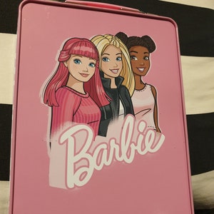 Barbie tin Metal tin Barbie Rectangular tin Better together tin Barbie Carry case image 2