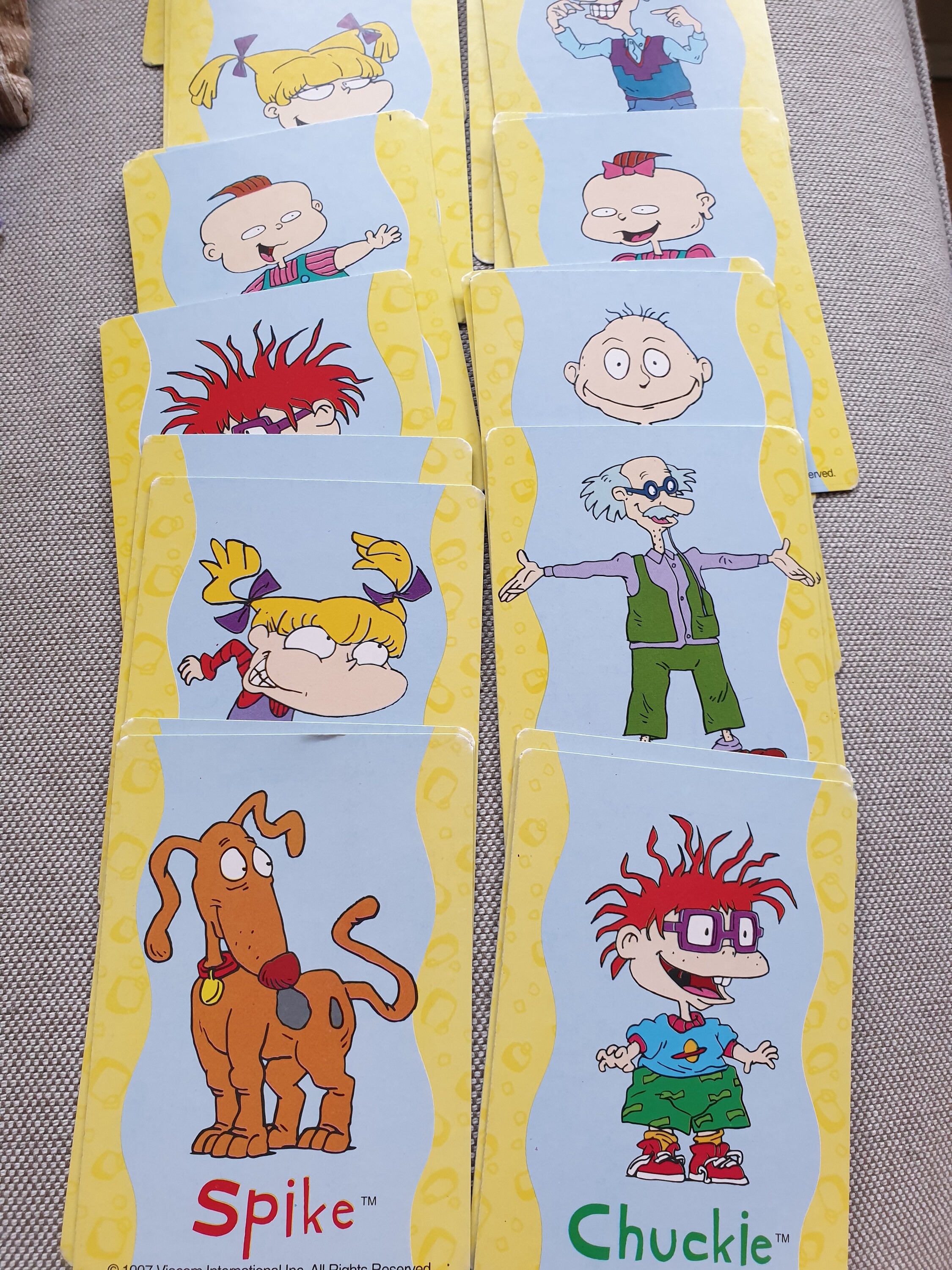 Rare Vintage 1997 Nickelodeon Viacom Rugrats Cards Pairs