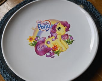 Vintage My Little Pony Ceramic Plate - Royal Bouquet - 2007 Hasbro