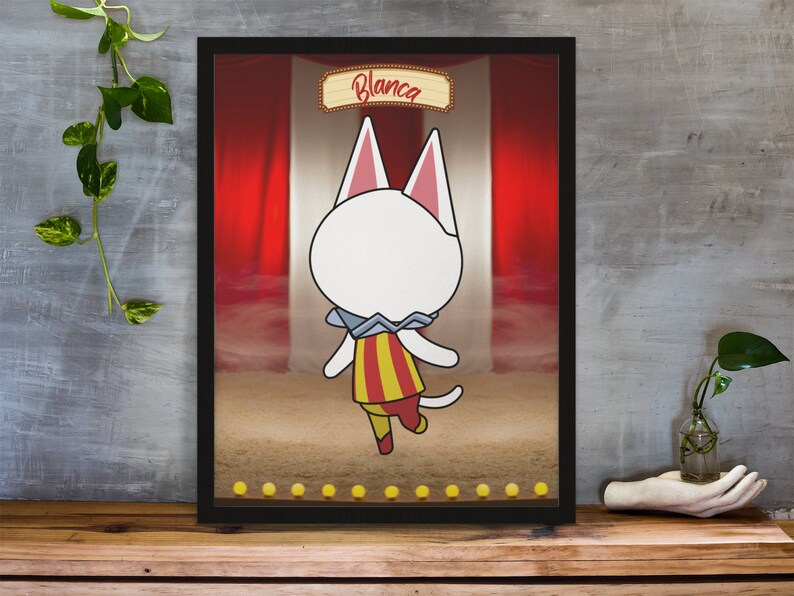 ACNH Blanca Wall Art Framed Photo Digital Download Etsy