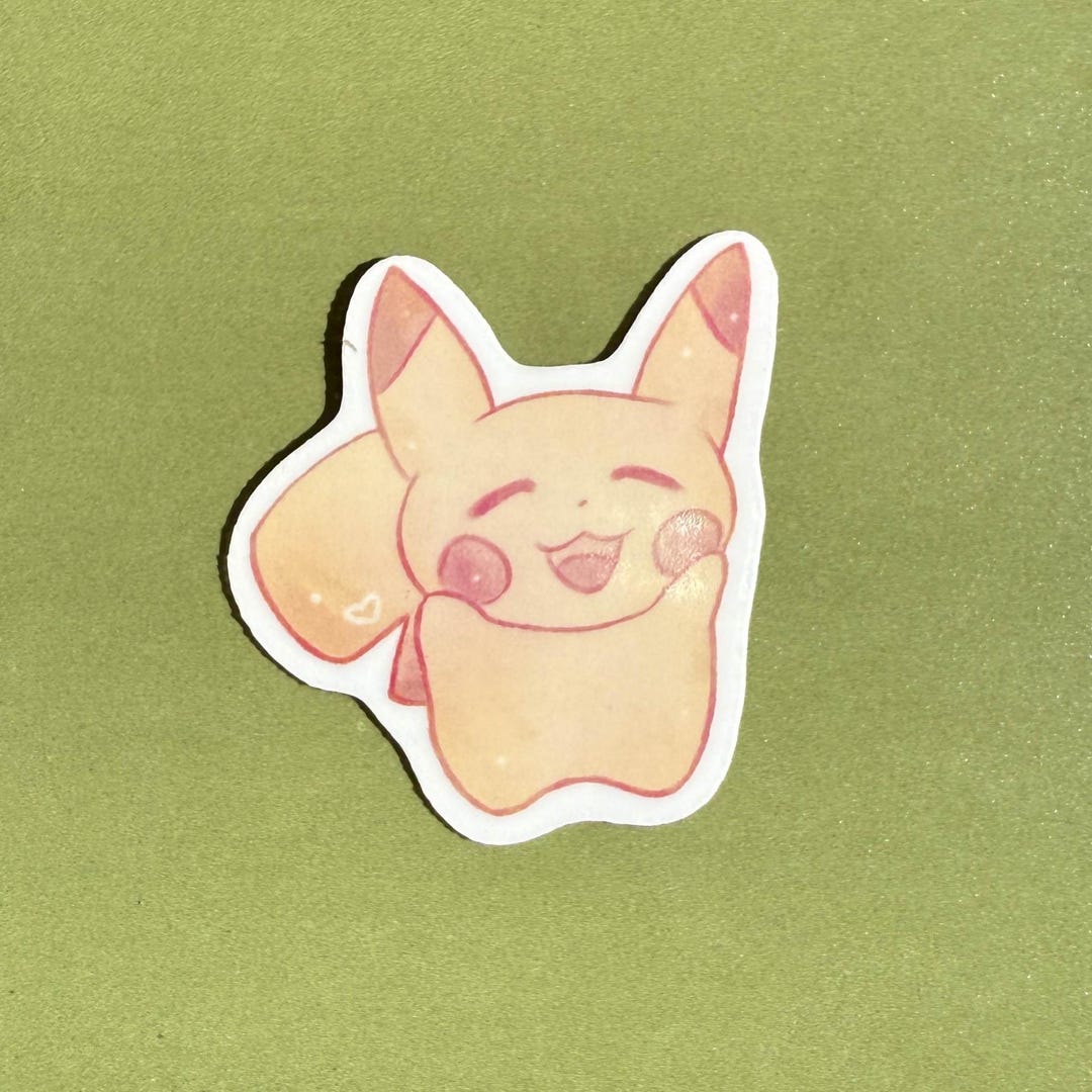 Pikachu Sticker: 1.3 Inch - Etsy