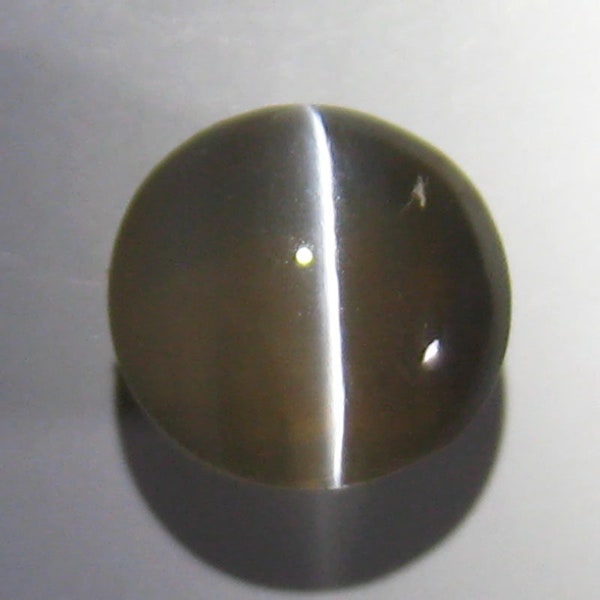 Shimmering 3.07Ct Natural Brownish White Sillimanite Cat's-eye Top Quality Gem