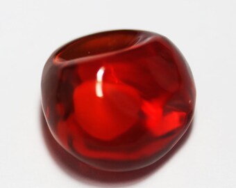 12.57カラット/素晴らしい/血のように赤い色/ファイアーオパールフリー