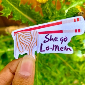 Lo mein sticker| Food sticker| Cute stickers| Diecut sticker