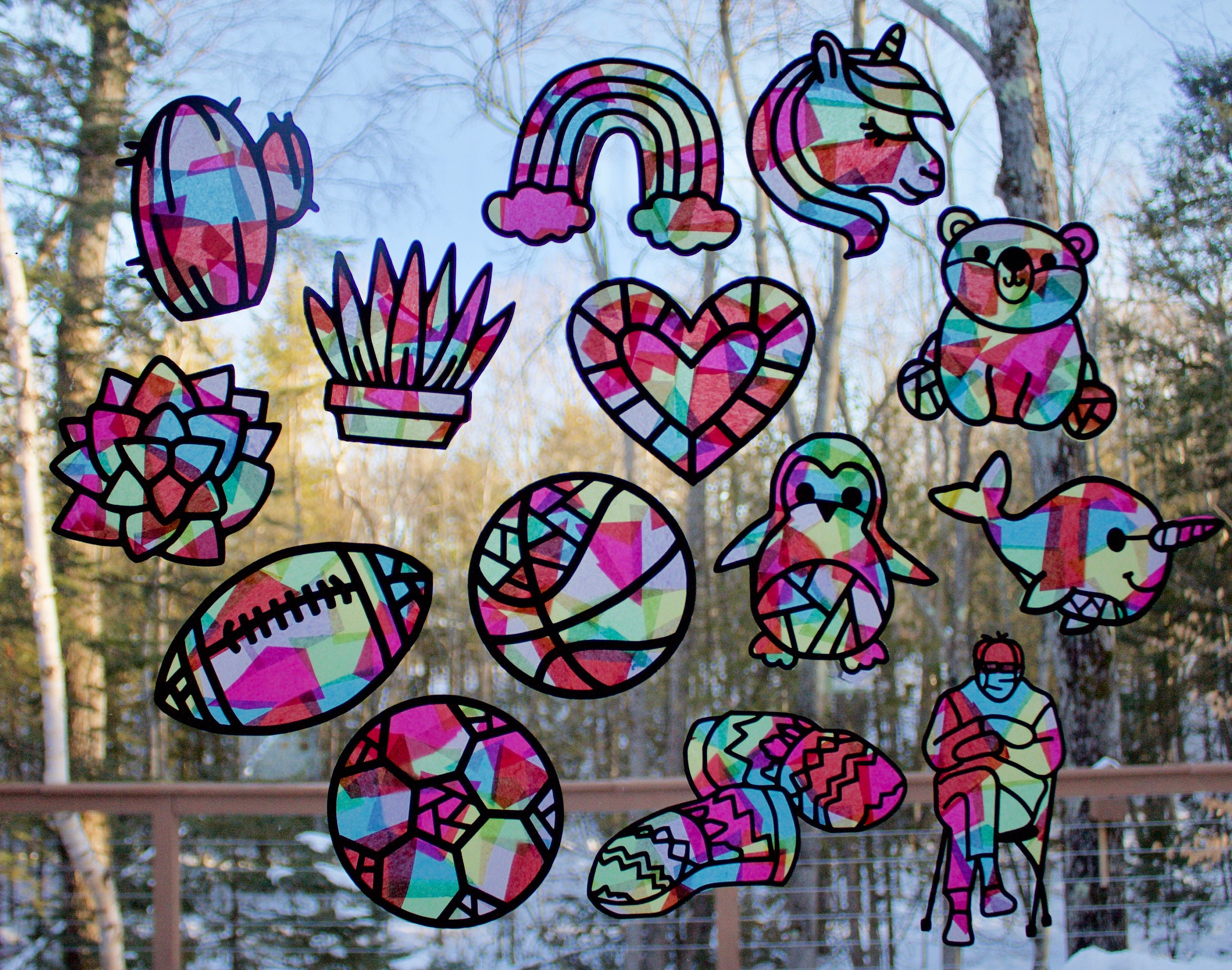 DIY Suncatcher Kit Easter Suncatcher Cross Suncatcher Etsy