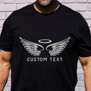 Custom Angel Wings Sweatshirt, Women Graphic Tee, Angel Mama Shirt, Gifts for Mom, Mothers Day Gift, Gifts for Her, Gift for Him