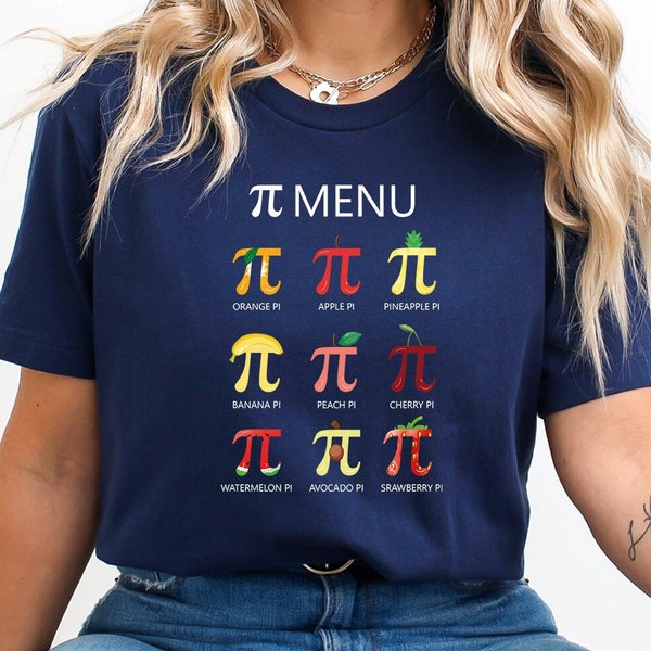 Pi Menu Math Teacher Shirt, Funny Math Shirt, Pi Day Tee, Pi Symbol Shirt, Teacher Gift Tee, Cute Pi Day Sweatshirts, Pi Math Nerd Hoodie
