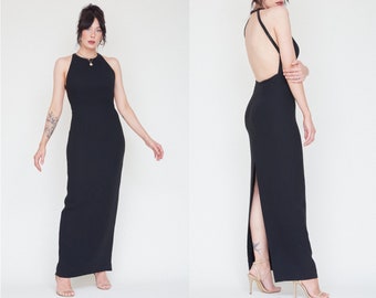 black column gown