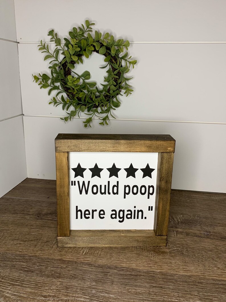 Small Funny Bathroom Sign Kids Bathroom Decor Half Bath - Etsy