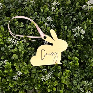 Easter Basket Name Tags | Easter Basket Tags | Easter Decor | Easter Name Tag | Bunny Name Tag | Wood Easter Tags | Boho Easter Basket Tags