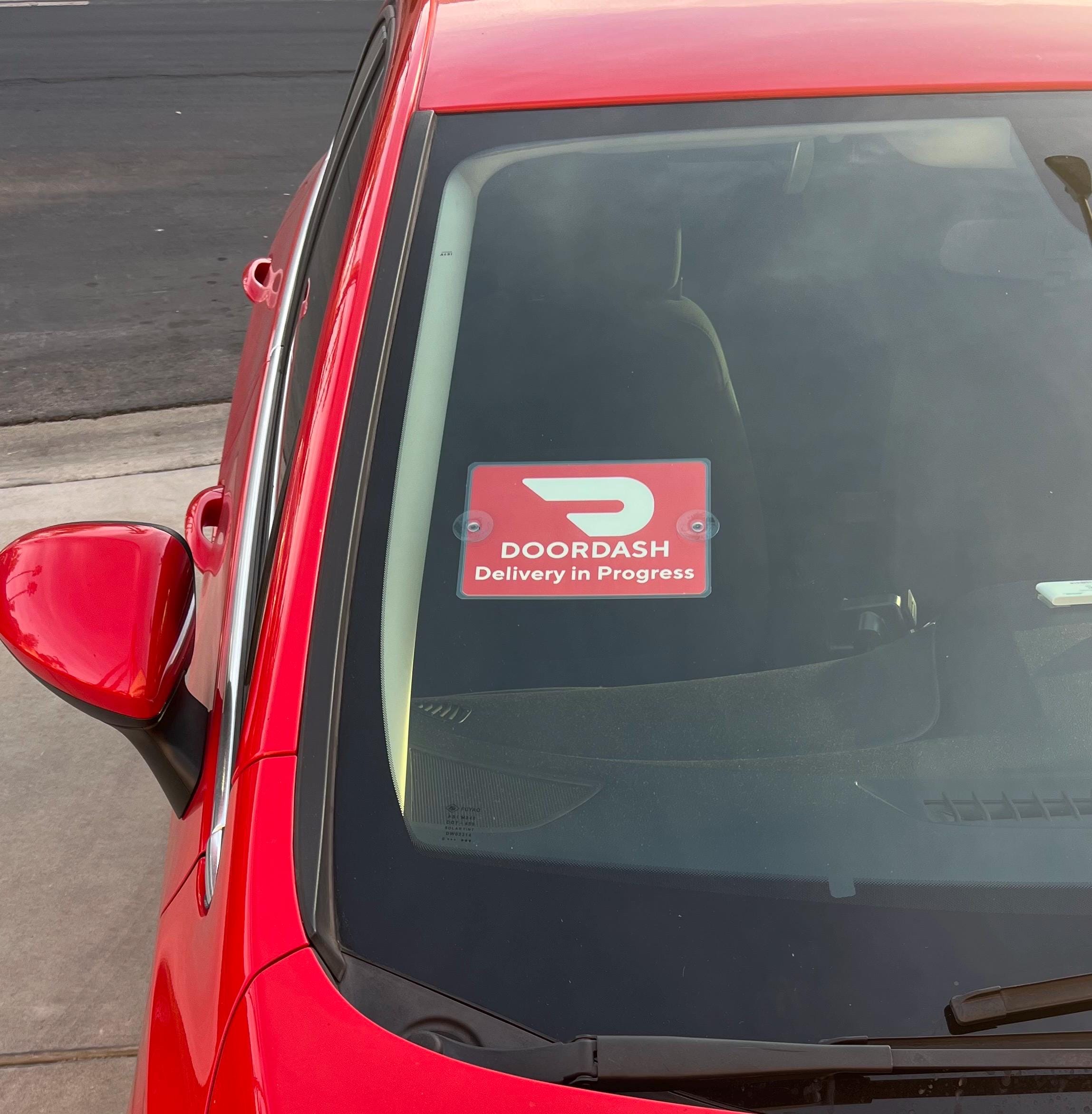 thumbnail image 2 of DoorDash Delivery Driver Vinyl Decal – Waterproof Bumper Sticker For Car Window, Glossy Or Matte 2 of 6