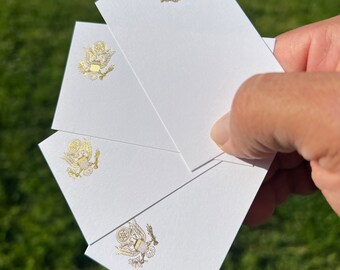 ARMY GOLD Foil  Blank Business CARDS