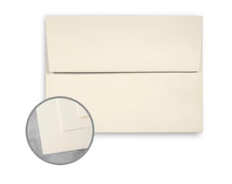 Classic Natural White Linen Envelopes - A2 (4 3/8 x 5 3/4)