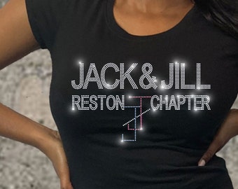 Jack and Jill of America Baseball script t-shirt