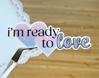 i'm ready to love | Seventeen | SVT | Die Cut Sticker | Holographic Overlay | K-Pop Stickers