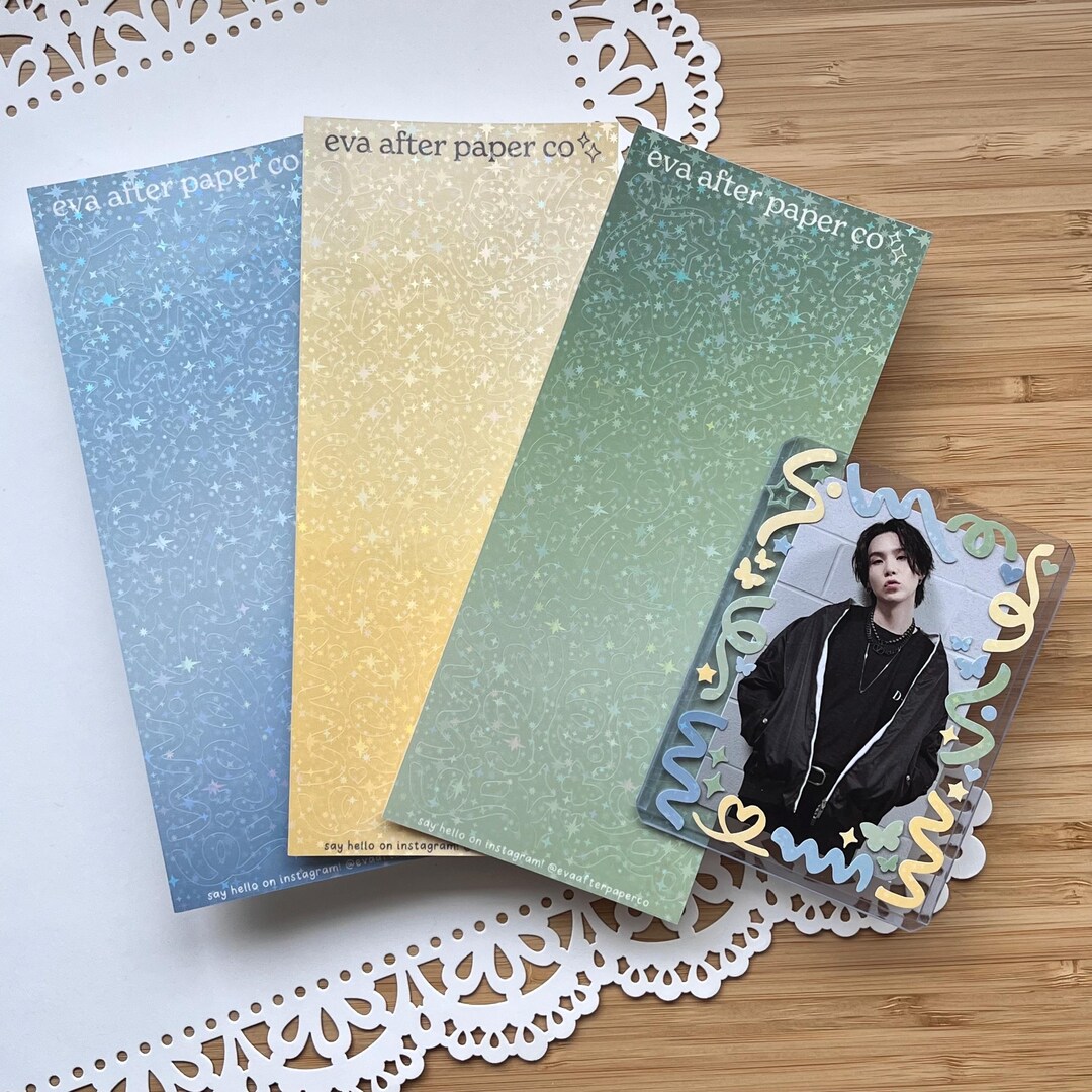 Holographic Overlay Deco Stickers for Photocard Toploaders, Journals - Etsy