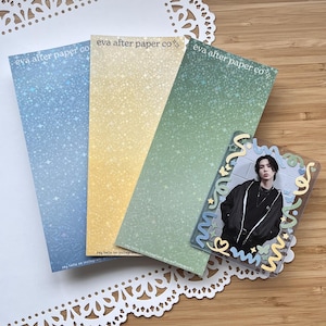 Holographic Overlay Deco Stickers for Photocard Toploaders, Journals