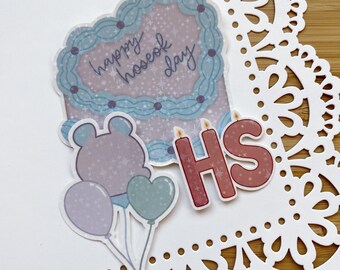 happy hobi day sticker set  | Die Cut Sticker | Holographic Overlay | K-Pop Stickers