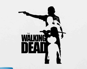 Walking Dead Wall Decal Zombie Decor Movie Sign Gift Vinyl Sticker Home Theater Poster Film Wall Art Teens Gift Kids Room Poster z365