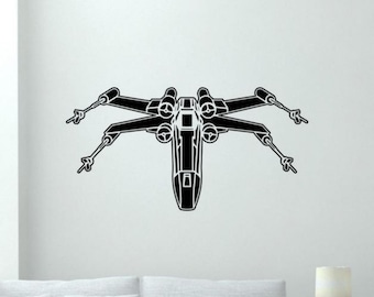 X-Wing Aufkleber Vinyl Aufkleber X Wing Kämpfer Raumschiff Dekor Geschenk Schild Kinderzimmer Kinderzimmer Poster Wand Kunst 4087