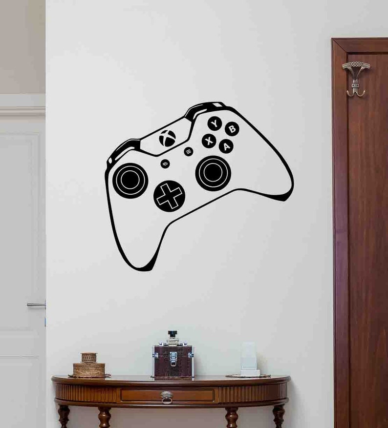 Xbox Controller Wall Decal Gaming Decals Wall Art Video Game Etsy