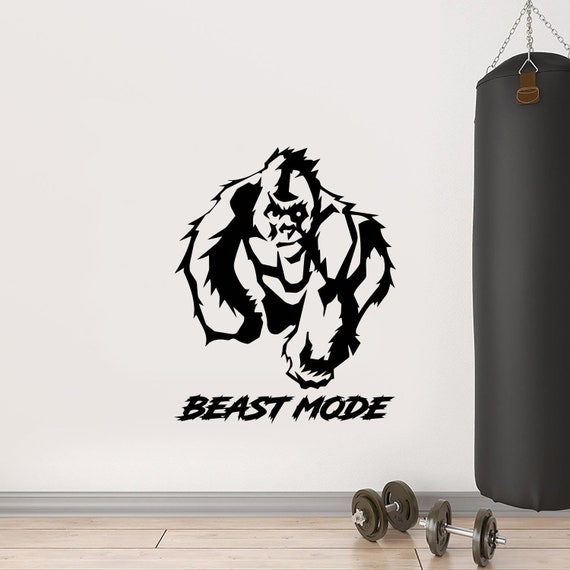 Gorilla in Jungle Gym Rug Train Like a Beast Gym Motivation Rug