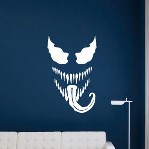 Venom Wall Decal Vinyl Sticker Carnage Sign Spider Gift Superhero Decor Kids Room Poster Wall Art No Background Decal 3994