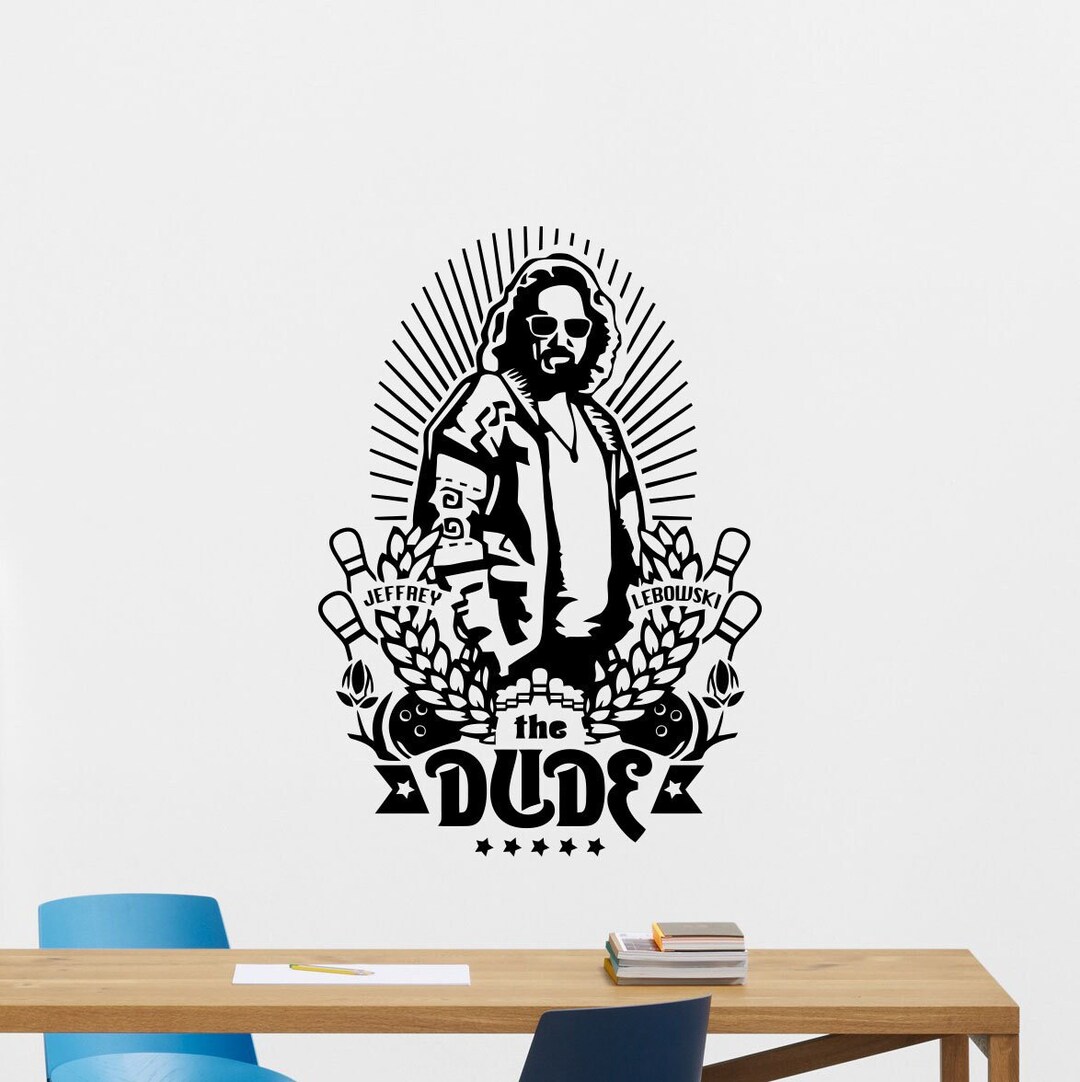 Big Lebowski Wall Decal Vinyl Sticker the Dude Sign Bowling Etsy
