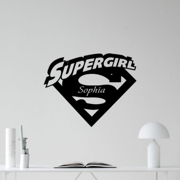 Superhero Wall Decal Etsy