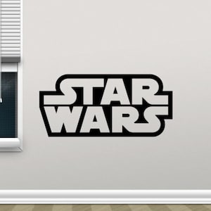 Galaxy Wars pared calcomanía vinilo pegatina Logo cita calcomanía Geek niños regalo cartel niños habitación decoración vivero pared arte plantilla Mural 262xx