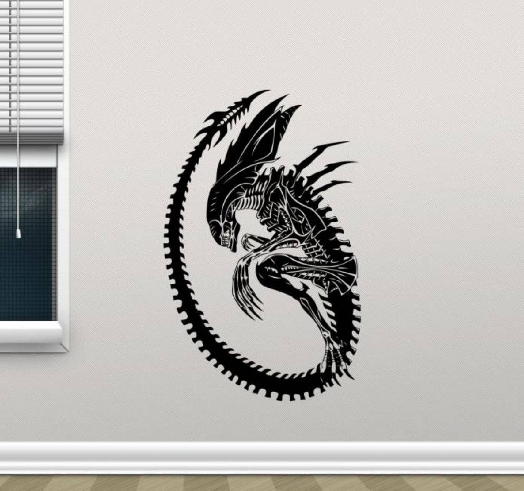 Alien Wall Decal Vinyl Sticker Stencil Sign Movie Monster Poster ...