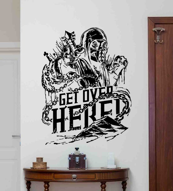 Mortal Kombat Wall Decal Sticker Bedroom Vinyl Decor Gamer 
