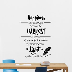 Happiness Can Be Found Even In The Darkest of Times Wall Decal Movie Vinyl Sticker Playroom Wall Art Gift Children Poster Kids Decor 121thn