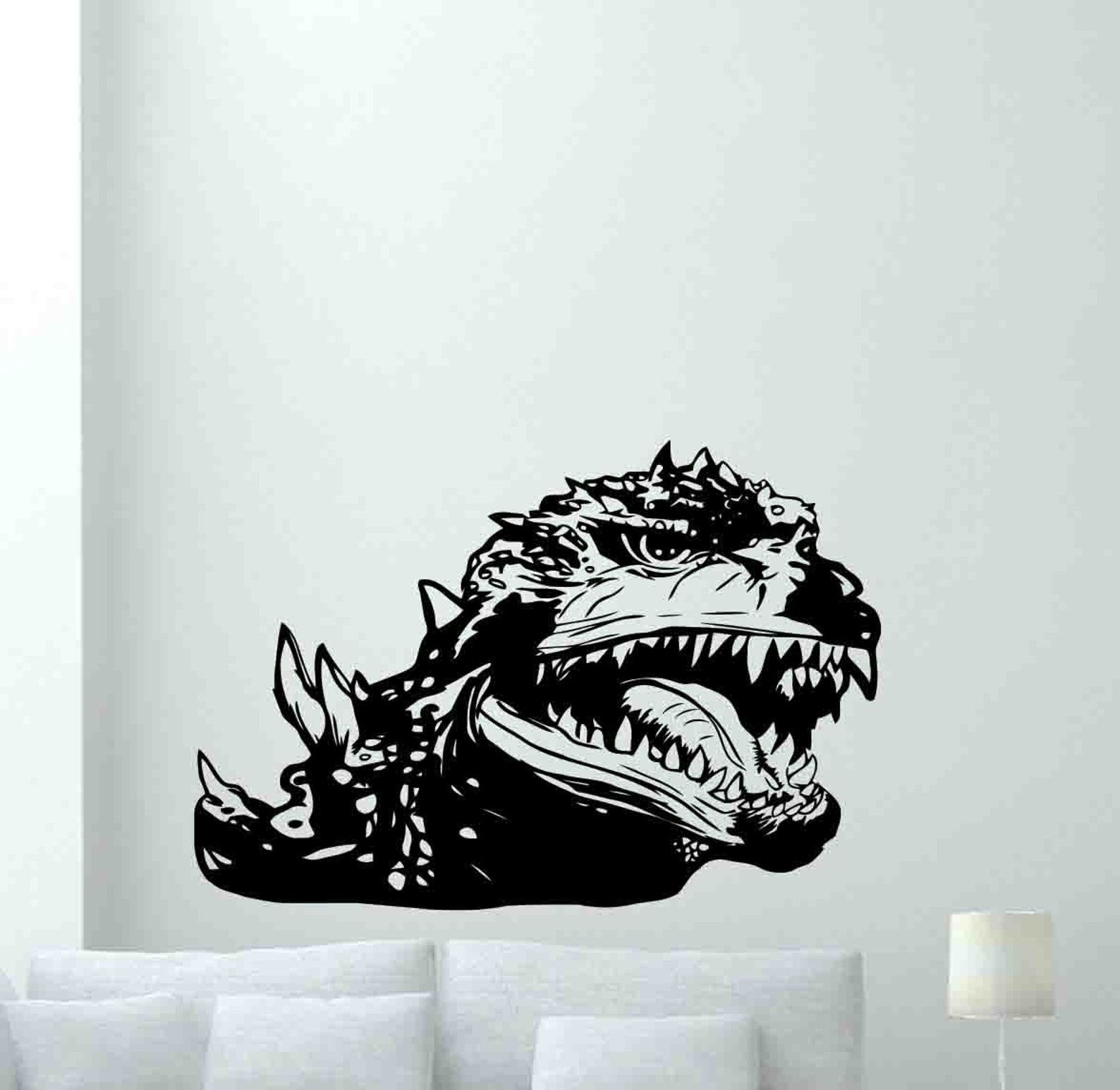 Godzilla Wall Decal Movie Monster Sign Vinyl Sticker Stencil Etsy