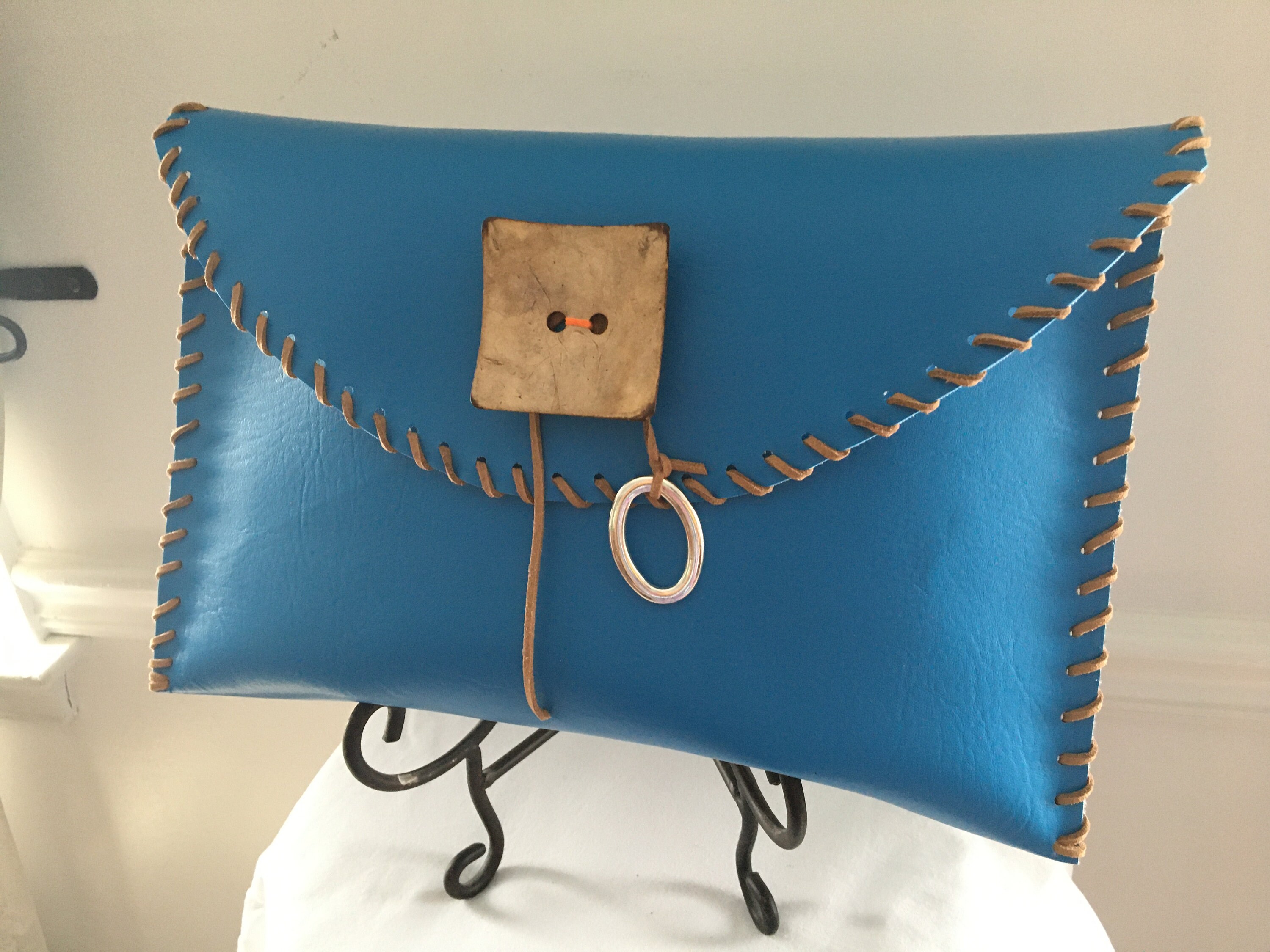 Jack and Jill bag// Blue and Pink Trim Purse// Jack and Jill | Etsy