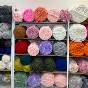 HIGH QUALITY! Machine washable chunky Pink ecru yarn, Chunky arm knit YARN, Super chunky yarn, Big giant yarn, Vegan wool Cotton tube yarn