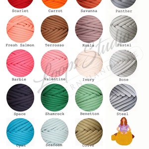 Premium Cotton Chunky Yarn, High Quality Baumwollgarn, Riesengarn, Armstrickgarn, Big Cotton Yarn, Garn für Stricktasche Bild 1