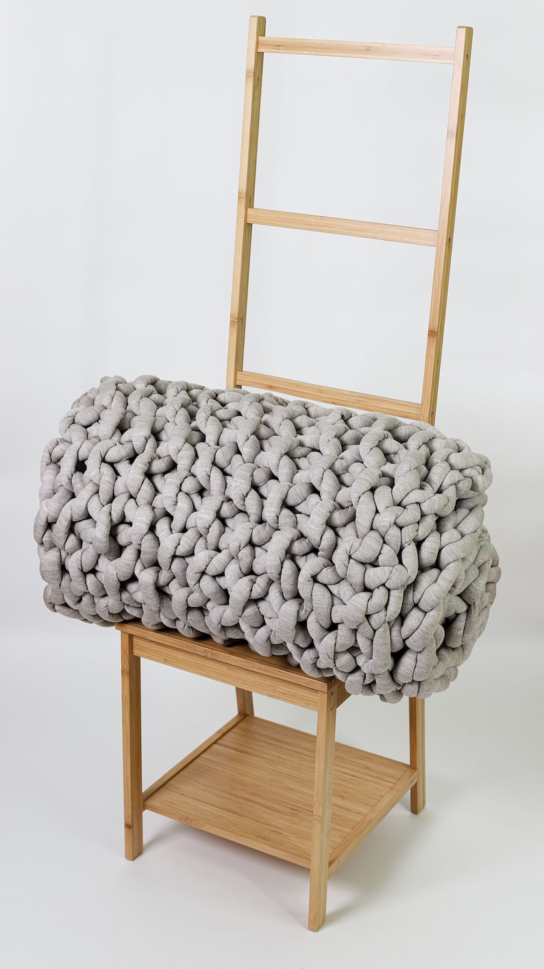 Chunky Knit Blanket SOFTEST VEGAN WOOL Blanket Organic Etsy