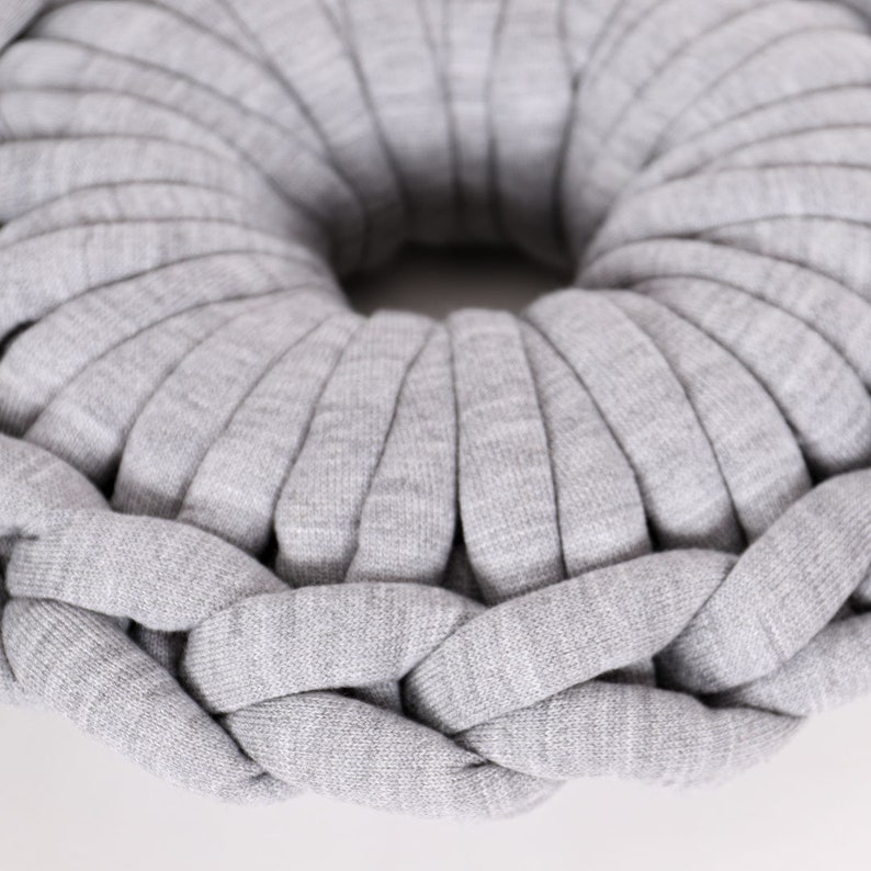 Chunky Knit Round Cushion Decorativ ROUND Knit PILLOW Etsy