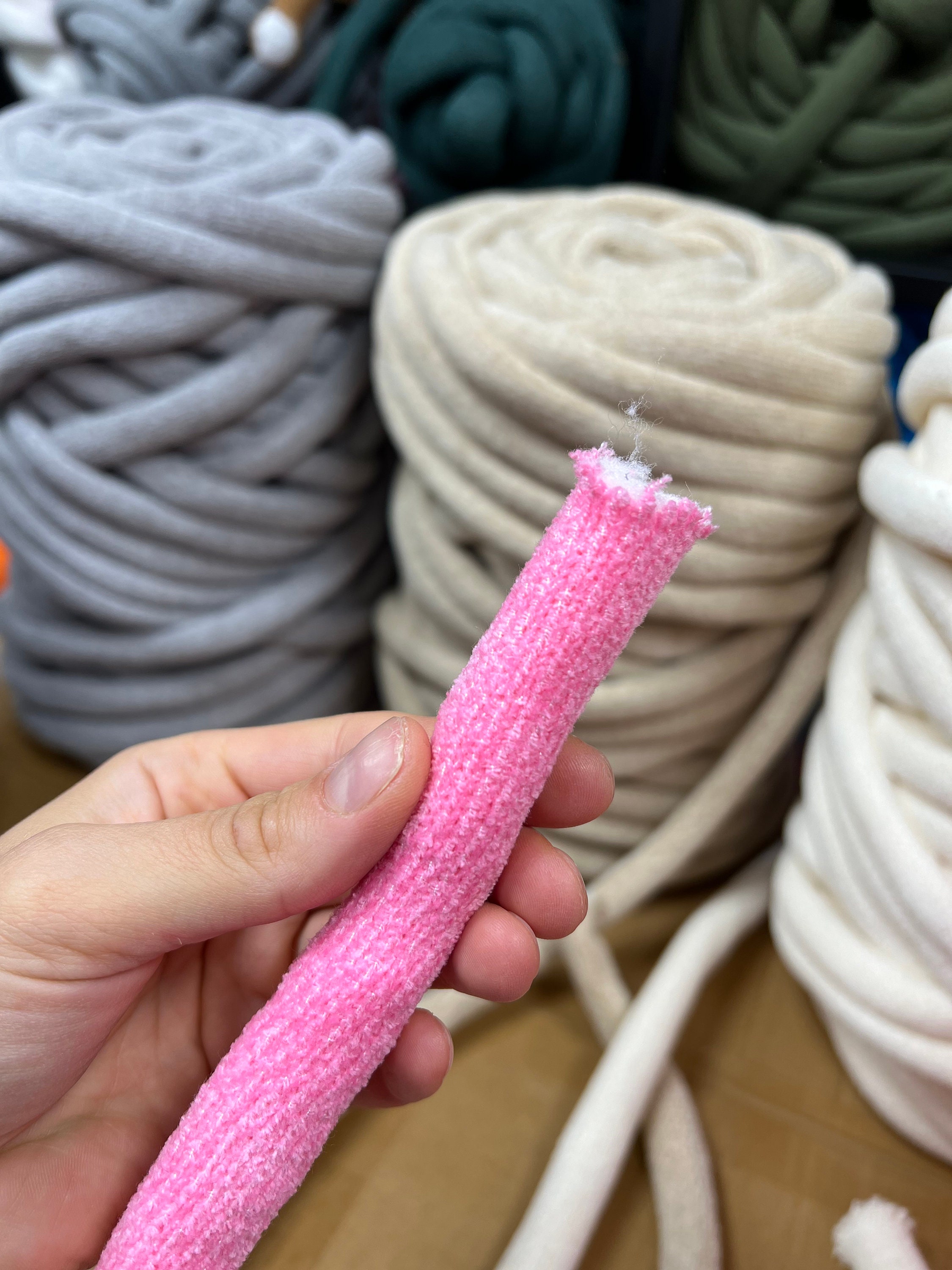 Milk - Cotton Tube Yarns  Learn How To Arm Knit With Our DIY Kits — Click  and Craft