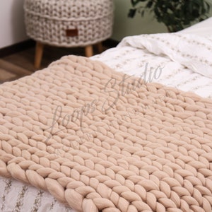 100% Merino Wool Blanket, Chunky Blankety, Christmas Gift, Soft Big merino wool blanket image 2