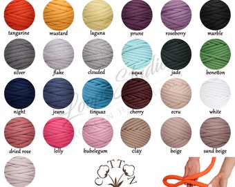 Chunky COTTON yarn, ORGANIC yarn, Big cotton tube yarn, Chunky yarn, Giant  cotton yarn, Cotton braid