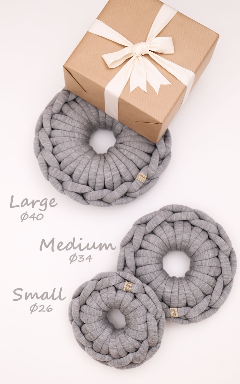 Chunky Knit Round Cushion Decorativ ROUND Knit PILLOW Etsy