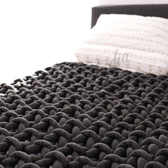 Chunky Knit Blanket SOFTEST VEGAN WOOL Blanket Organic Certified Chunky Knit Throw Giant Blanket Hand Knitted Chunky Knit Etsy UK