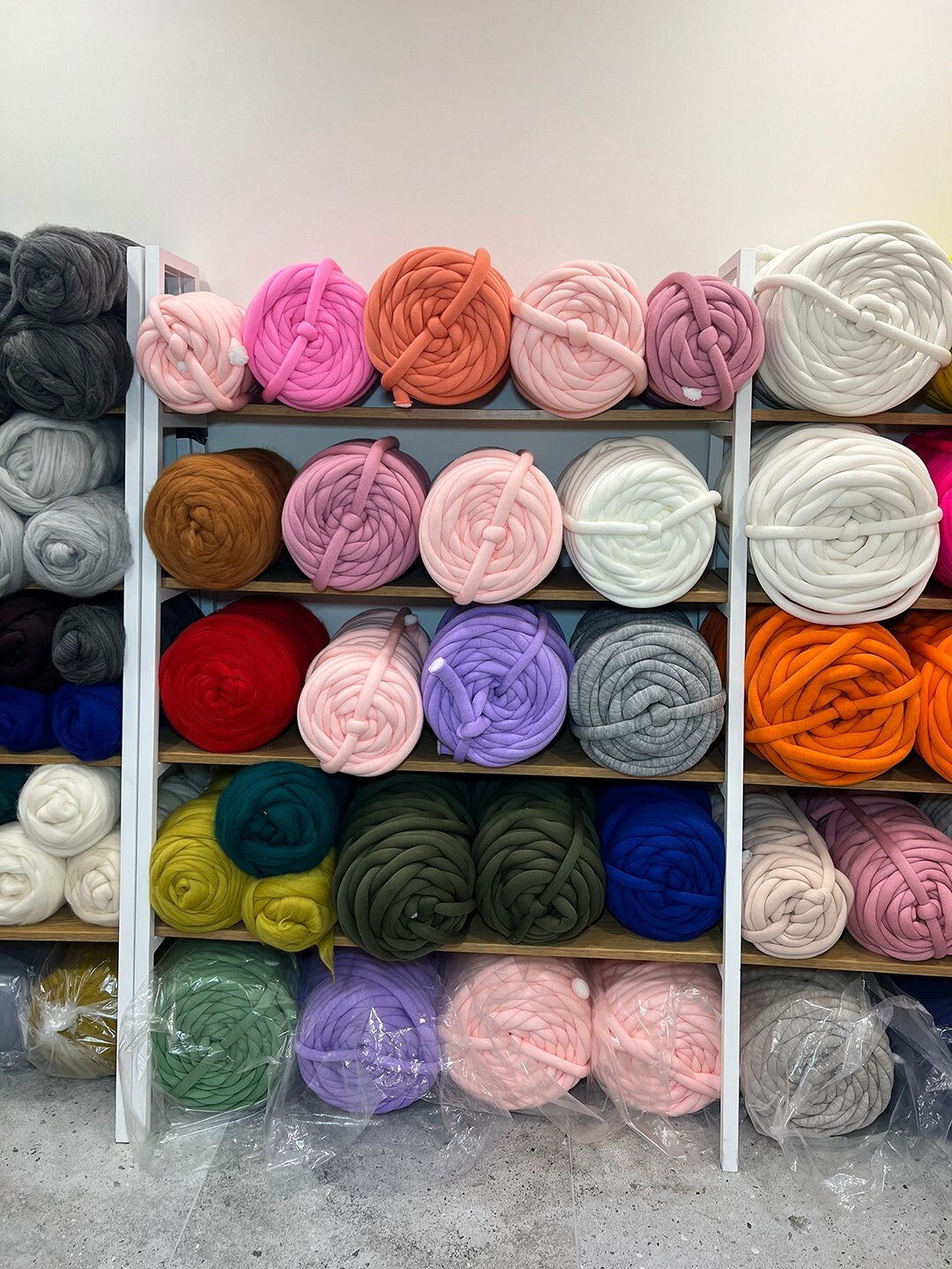 Chunky Wool Yarn Bulky 2.2lbs Tube Yarn 55 Yards Hand Knit Yarn Thick